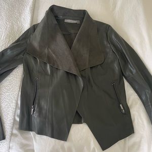 Bagatelle vegan leather jacket in green